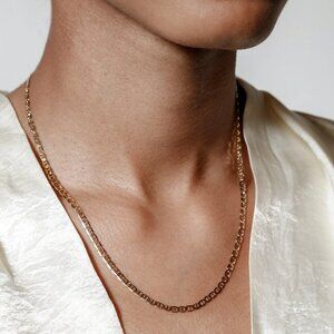 Wolf Circus Toni Necklace in Gold Vermeil Mariner Chain